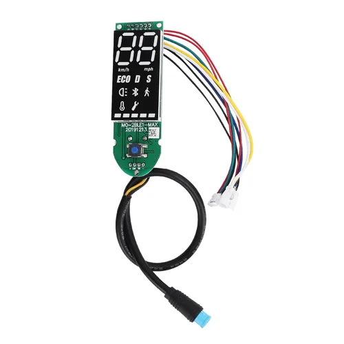 Miniatura 6 de Velocímetro de scooter eléctrico, pantalla LCD con luz de fondo, tablero digital de 36 V 3.780 x 1.417 in, para viajeros urbanos y entusiastas