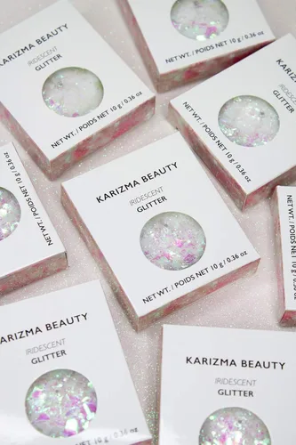 Miniatura 2 de KARIZMA Iridescent Purpurina holográfica iridiscente Purpurina gruesa de 0.35 onzas para la cara, el cabello, los ojos y el cuerpo, para mujer.