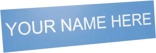 Miniatura 19 de ExcelMark Placa de nombre personalizada para puerta, oficina, pared, personalizada con tu texto, 2 x 8 pulgadas (1 línea, negro)