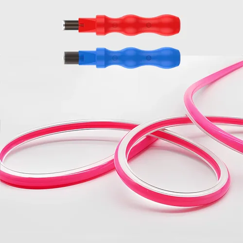 Miniatura 18 de JARBIH Cubierta de tira de luz LED flexible de neón separada, 16.4 pies 0.236 in sin desgaste, cubierta de difusor de silicona flexible con 2