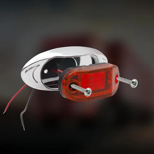 Miniatura 3 de Luz LED de marcador de remolque lateral de camión, 6 LED, lámpara de marcador de liquidación para camiones resistentes, remolques, caravanas, Rojo