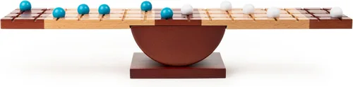 Miniatura 5 de Rock Me Archimedes, Juego de mesa familiar de rompecabezas de equilibrio y estrategia con canicas, juguete educativo STEM retro, para adultos