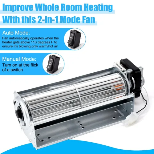 Miniatura 3 de Ventilador de chimenea GFB100 para estufa de chimenea de gas sin ventilación y sin ventilación GFB100, ventilador de chimenea sin ventilación