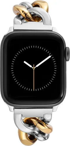 Miniatura 25 de Pulsera de cadena de moda Anne Klein para Apple Watch, segura, ajustable, correa de repuesto para Apple Watch, se adapta a la mayoría de las muñecas
