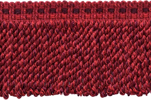 Miniatura 9 de Colección Veranda de 3" (7.5 cm) de largo, borde de flecos de lingote de punto (BFV3), beige rojo cosecha multicolor #VNT21