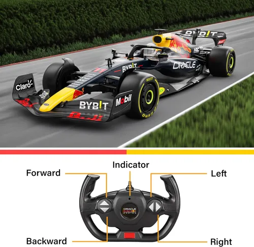 Miniatura 5 de Voltz Toys Auténtico auto de control remoto RedBull Rb18 1:12 F1 con licencia - Serie de autos RC de la colección F1 para niños y adultos - Auto RC