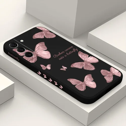 Miniatura 15 de LEECG para Samsung Galaxy S22 Plus, funda de silicona suave con diseños de flores de moda, protector contra caídas y antihuellas para Samsung S22