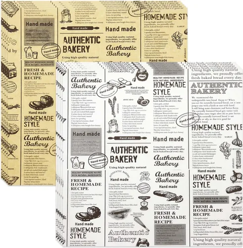 Miniatura 15 de 400 piezas de hojas de papel para alimentos, hojas de papel premium para delicatessen de 10"x10", resistentes al agua y a la grasa, forros a prueba