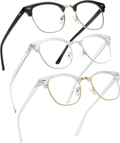 Miniatura 15 de Perfectmiaoxuan - Gafas con bloqueo de luz azul, para computadora/juegos/pantalla para mujeres u hombres, anti luz azul y UV, Estándar