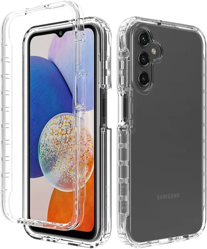 Miniatura 16 de Funda para Samsung Galaxy A13 LTE 4G, Samsung A13 LTE Funda para teléfono con protector de pantalla integrado, cubierta trasera delgada transparente