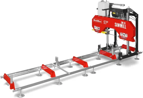 Miniatura 14 de MechMaxx Aserradero portátil de 18'', motor de gasolina DUCAR 212cc 7HP, ancho de tablero de 15'' y grosor de tablero de 7'', longitud de pista
