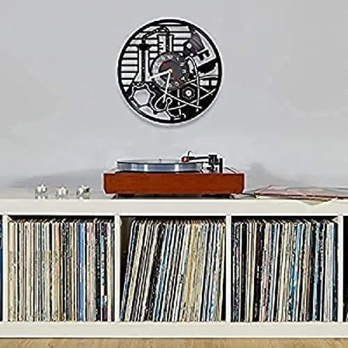 Miniatura 3 de Reloj de pared Física Prueba de reacción química Vinilo CD Disco de pared Reloj de pared Bioquímica Ciencia Obra de arte Decorativo Silencioso Reloj