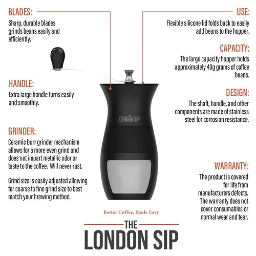 Miniatura 2 de Molinillo de café manual London Sip