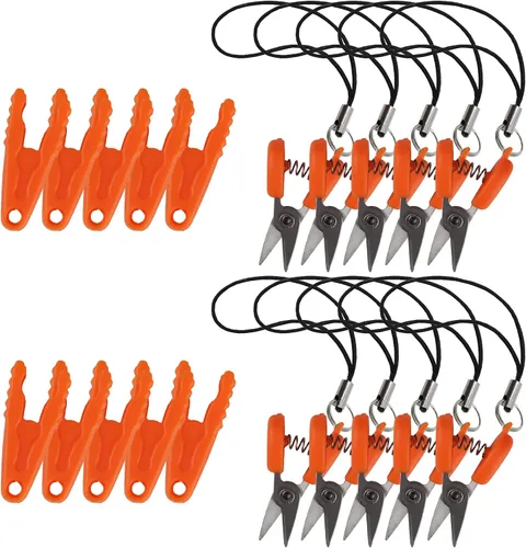 Miniatura 27 de JubileeYarn Itty Bitty Snippy - Tijeras de llavero portátiles compatibles con la TSA, color blanco, 1 par