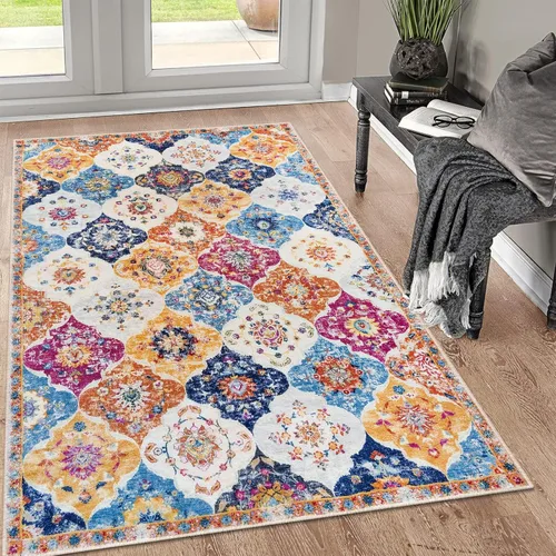 Miniatura 78 de KILOCOCO Alfombra de Pasillo 2x6, Alfombra de Pasillo Marroquí Súper Suave Lavable para Pasillo de Entrada, Alfombra de Cocina de Pasillo de Lana