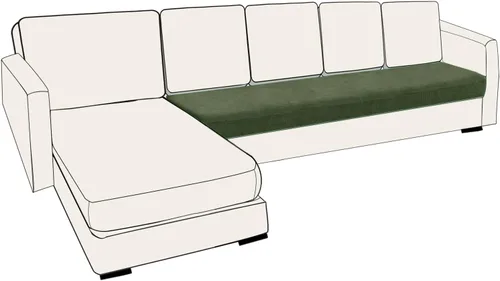 Miniatura 104 de UNBBRRL Fundas de cojín de asiento para sofá, elásticas, funda de cojín individual para sofá, fundas de cojín para sofá, fundas de héroe protegen