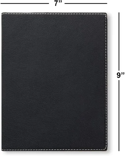 Miniatura 2 de Bloc de notas pequeño de 7 x 9 pulgadas, enfermera practicante NP, grabado personalizado incluido (negro con plata)
