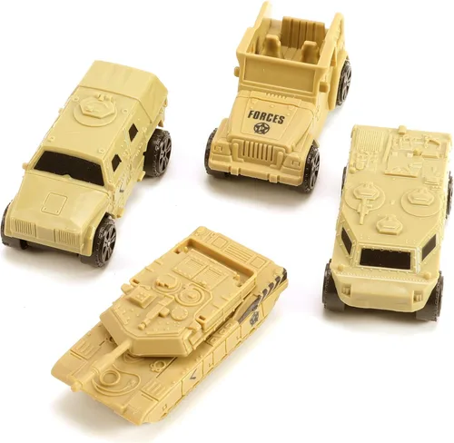 Miniatura 4 de Juego de base militar de 47 piezas, juego de hombres del ejército con accesorios de vehículos, soldado ejército y mapa de juego, mini tanque