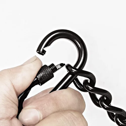Miniatura 4 de Cadena para silla colgante, cadena para saco de boxeo con dos mosquetones, paquete de 2