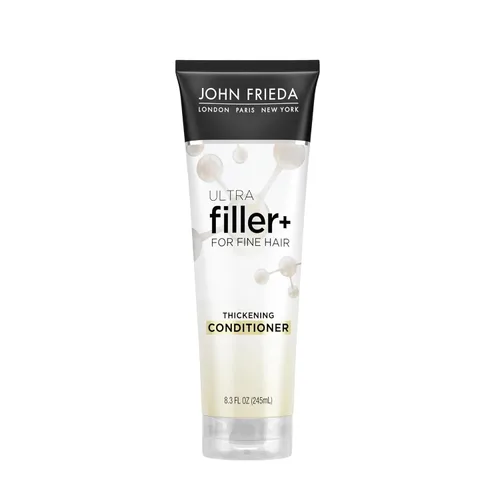 John Frieda ULTRAfiller+ Acondicionador Espesante, Acondicionador Fortalecedor para Cabello Dañado o Fino, Infundido con Biotina y Ácido Hialurónico
