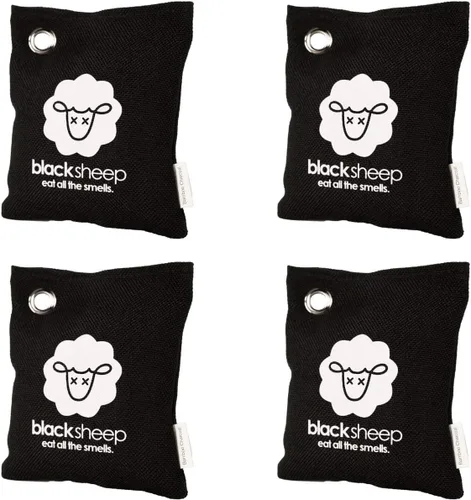 Miniatura 8 de Black Sheep - Bolsa purificadora de aire natural de carbón de bambú - Elimina olores en hogares, automóviles, bolsos, zapatos, armarios y más - 7.05