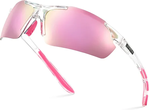 Miniatura 25 de Lentes de sol polarizados deportivos para hombres y mujeres, con diseño envolvente, UV400, para correr, béisbol, sóftbol, ciclismo, conducción