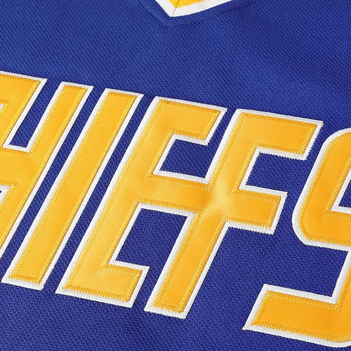 Miniatura 2 de Hanson Brothers - Camiseta de hockey 16 Charlestown Chiefs 17 Jeff Slap Shot 18, camiseta de hockey de película, azul, blanco, S-3XL