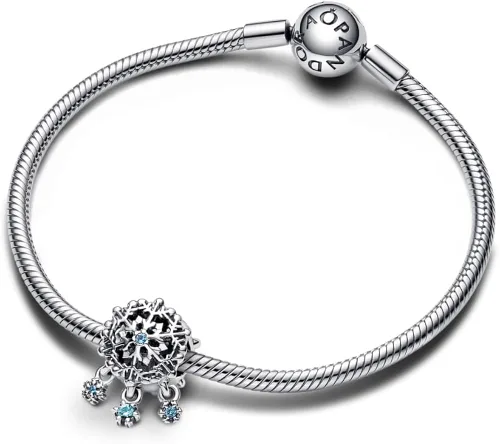 Miniatura 3 de PANDORA Colgante de gota de copo de nieve helado, cristal