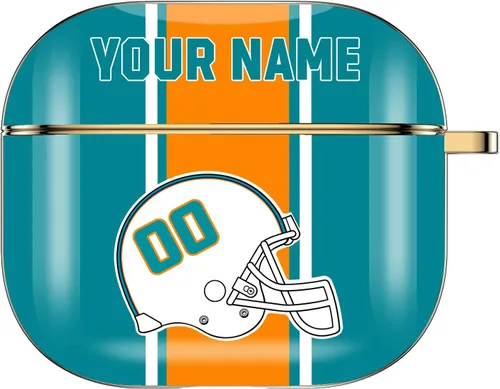 Miniatura 28 de Funda personalizada para casco de fútbol americano con nombre y número para AirPods Pro de 3ª generación Pro 2 (2019 2021 2022) Funda protectora