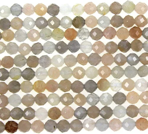 Miniatura 12 de MJDCB Cuentas sueltas redondas de amazonita natural facetadas de 0.118 in para hacer joyas, pulseras y collares