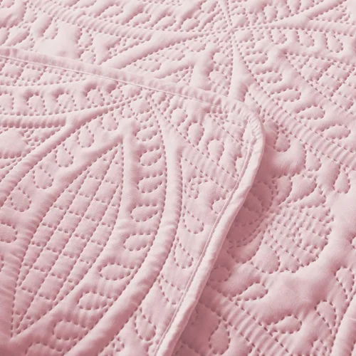 Miniatura 5 de Boryard Juego de edredón King de 3 piezas, colcha ligera y suave (104 x 90 pulgadas) con 2 fundas de almohada (20 x 36 pulgadas), color rosa Rosa