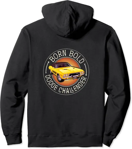 Miniatura 2 de Dodge Sudadera con capucha Retro Born Bold, Negro, S