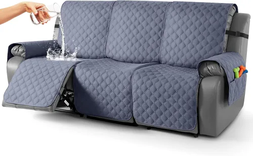 Miniatura 13 de TAOCOCO Fundas reclinables 100% impermeables, con correas para las piernas, funda de sofá reclinable reversible para silla reclinable, protector