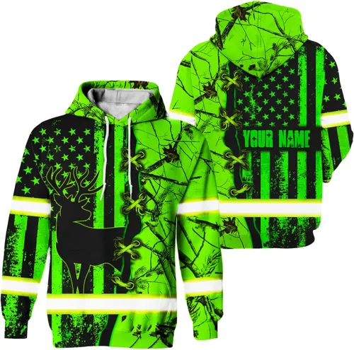 Camisa de alta visibilidad para hombres, camisas de seguridad con bandera de EE. UU., ropa de trabajo con nombre personalizado para corredores,