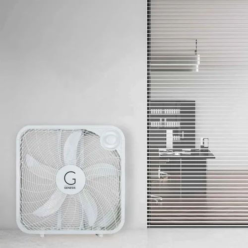 Miniatura 2 de Genesis Ventilador de caja de 20 pulgadas, 3 ajustes, tecnología de refrigeración máxima, asa de transporte, blanco (G20BOX-WHT)