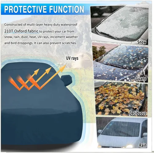 Miniatura 6 de Funda de coche para Dacia Sandero Stepway Sandero 2/3 Stepway Funda duradera a prueba de polvo para exteriores, cubierta completa para automóvil