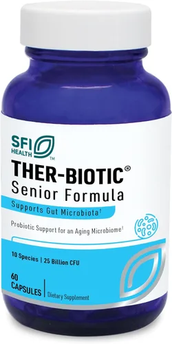 Klaire Labs Ther-Biotic Probióticos para personas mayores, apoyo digestivo e inmunológico para hombres y mujeres mayores de 60 años, bifidobacterias
