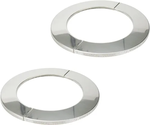 Miniatura 21 de Brida dividida de pared, placa de escudo redonda de acero inoxidable para tubo de 2"/51mm de diámetro, paquete de 4