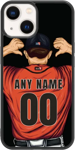 Miniatura 26 de Custome - Funda de teléfono de béisbol, diseño creativo de béisbol deportivo con número de estrella para iPhone 15, 14, 13, 12, 11 Pro Max Plus Mini