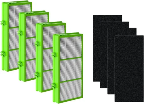 Nispira AER1 HAPF300AHD - Filtros de eliminación de alérgenos para purificador de aire Holmes HAPF300AH-U4R HAPF30AT HAP242-NUC, 4 HEPA 4 Carbon