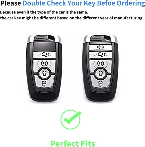 Miniatura 2 de Funda para llavero de TPU adecuada para Ford F150 F250 F350 F450 F551 Edge Explorer Smart Key Fob, Modelo A (negro).