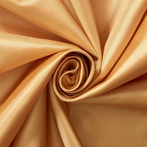 Miniatura 5 de The Yard - Tela de forro de seda de poliéster de 58/60 pulgadas, ligera, Habutai de poliéster para coser ropa, accesorios y más, color dorado