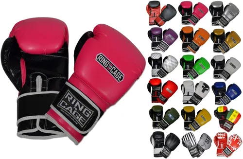 Miniatura 10 de Guantes de boxeo para entrenamiento de gimnasio Verde neón/negro