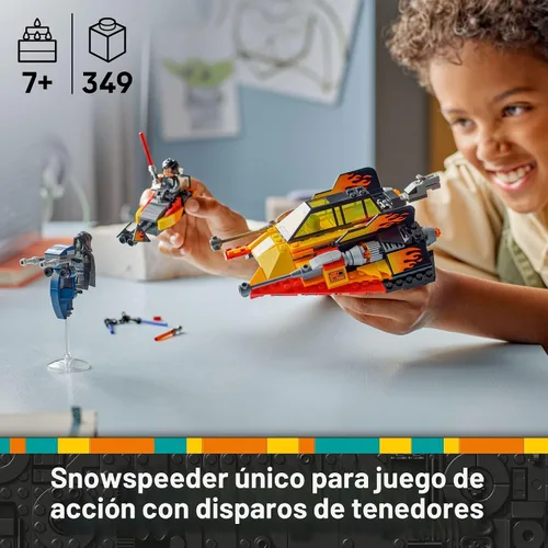 Miniatura 2 de LEGO Star Wars: Rebuild The Galaxy The Force Burner Snowspeeder Juguete de Construcción - Set de Juego de Simulación 2 en 1 con 3 Minifiguras