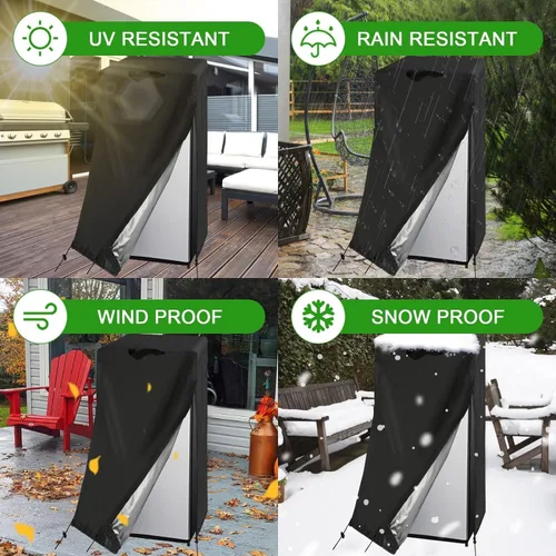 Miniatura 5 de Cubierta para refrigerador Guisong, impermeable y a prueba de polvo, protectora para congeladores verticales, adecuada para la mayoría de mini
