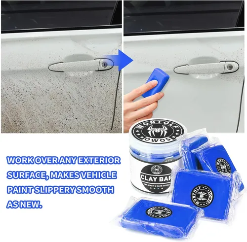 Miniatura 5 de Wontolf Paquete de 10 barras de arcilla para detalles automáticos, kit de barra de arcilla mágica de grado prémium con capacidad de lavado y Azul