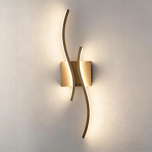 Miniatura 8 de Lámpara de pared con luz LED moderna, minimalista, industrial, de 24" en negro, para espacios pequeños, lámpara de pared con cableado para baño
