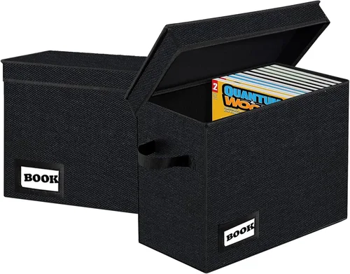 Miniatura 18 de Paquete de 2 Cajas de Almacenamiento de Cómics de Colección, Organizador Protector 15.8" X 7.8" X 11.8" Caja Corta Plegable con Capacidad