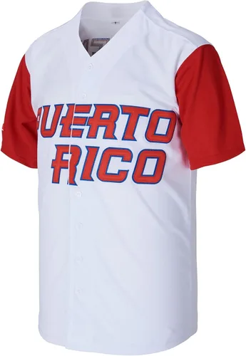 Miniatura 2 de #9 Baez Puerto Rico World Game Classic - Camiseta de béisbol para hombre con costuras S-XXXL