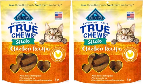 Miniatura 11 de Blue Buffalo True Chews Sticks - Golosinas naturales para gatos, receta de pollo, golosinas carnosas y saladas fabricadas en los Estados Unidos